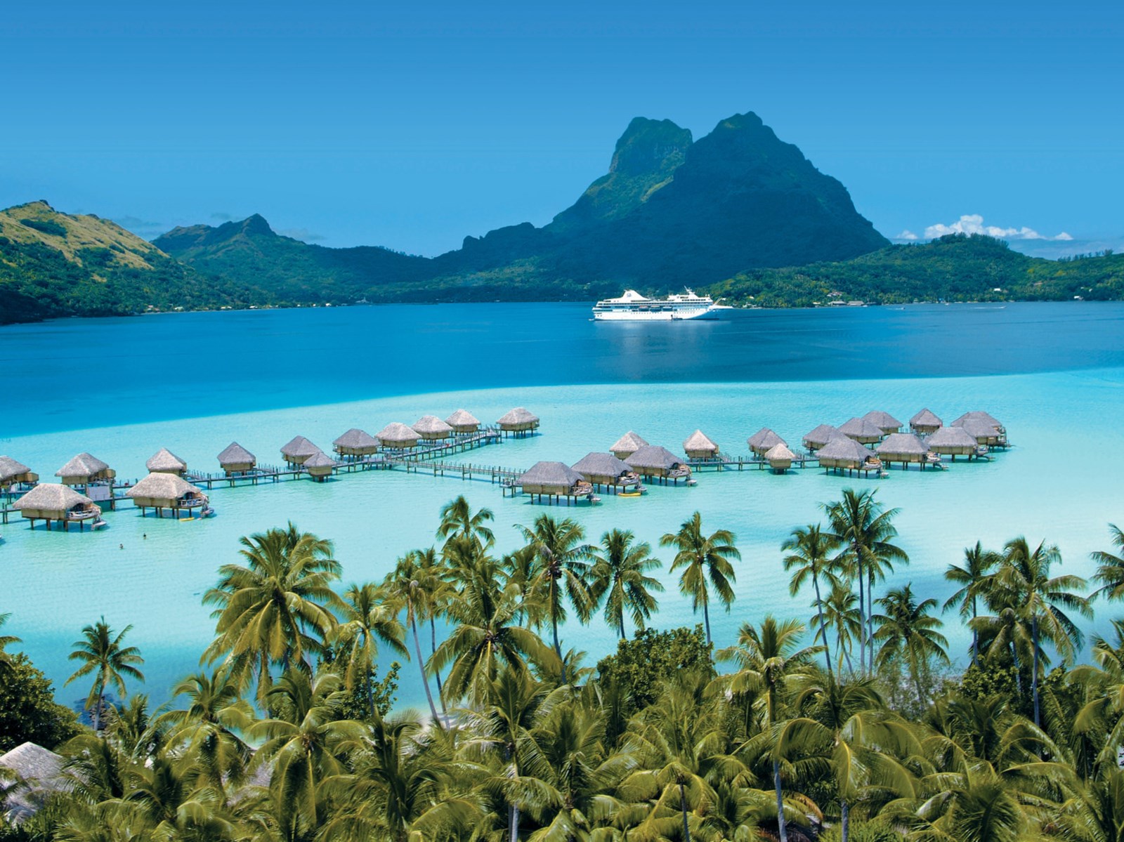 Paul Gauguin Cruises in Bora Bora.